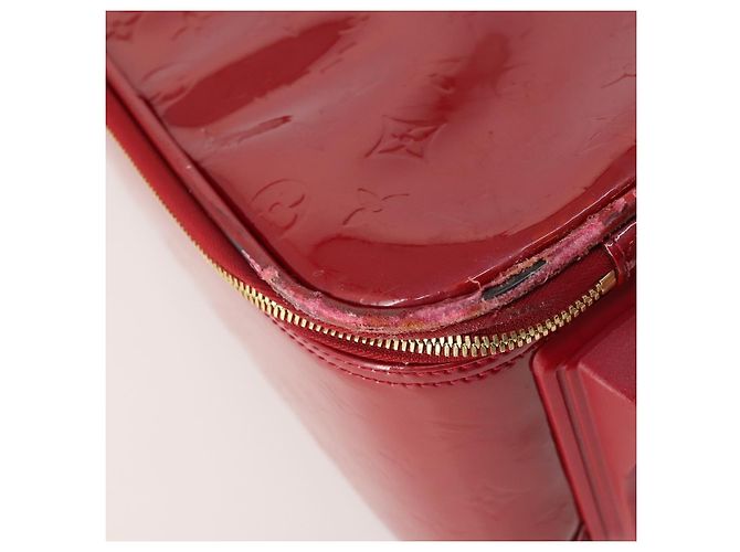 LOUIS VUITTON Valigia Pegas 45 Monogram Vernis Pomme D'amour M91278 Auth kk662 Rosso - vista 15