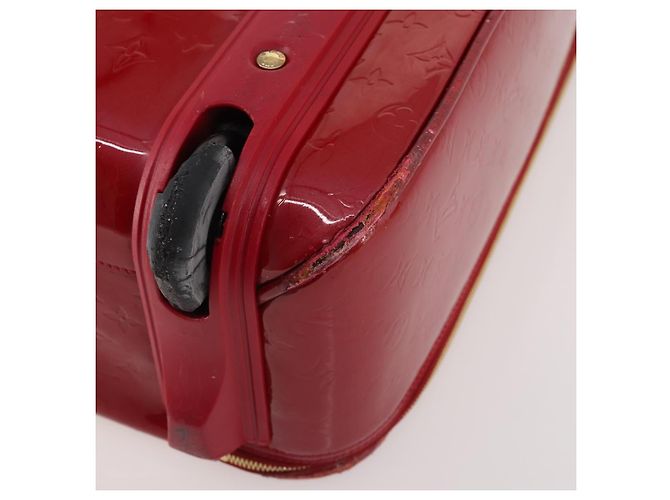LOUIS VUITTON Valigia Pegas 45 Monogram Vernis Pomme D'amour M91278 Auth kk662 Rosso - vista 16
