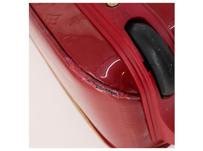 LOUIS VUITTON Valigia Pegas 45 Monogram Vernis Pomme D'amour M91278 Auth kk662 Rosso - vista 17