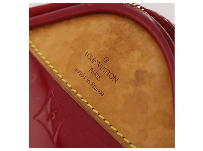 LOUIS VUITTON Valigia Pegas 45 Monogram Vernis Pomme D'amour M91278 Auth kk662 Rosso - vista 19