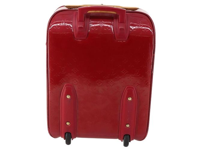LOUIS VUITTON Valigia Pegas 45 Monogram Vernis Pomme D'amour M91278 Auth kk662 Rosso - vista 2