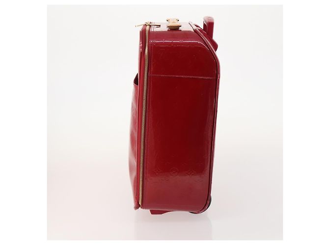 LOUIS VUITTON Valigia Pegas 45 Monogram Vernis Pomme D'amour M91278 Auth kk662 Rosso - vista 3
