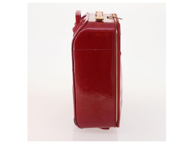 LOUIS VUITTON Valigia Pegas 45 Monogram Vernis Pomme D'amour M91278 Auth kk662 Rosso - vista 4