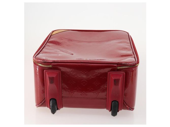 LOUIS VUITTON Valigia Pegas 45 Monogram Vernis Pomme D'amour M91278 Auth kk662 Rosso - vista 5