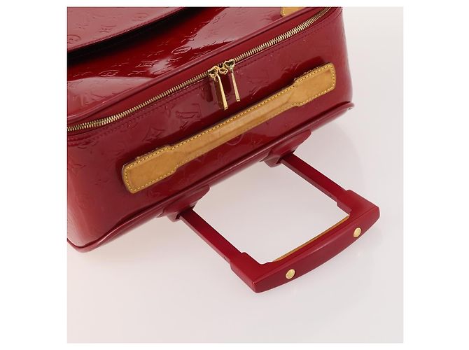 LOUIS VUITTON Valigia Pegas 45 Monogram Vernis Pomme D'amour M91278 Auth kk662 Rosso - vista 7