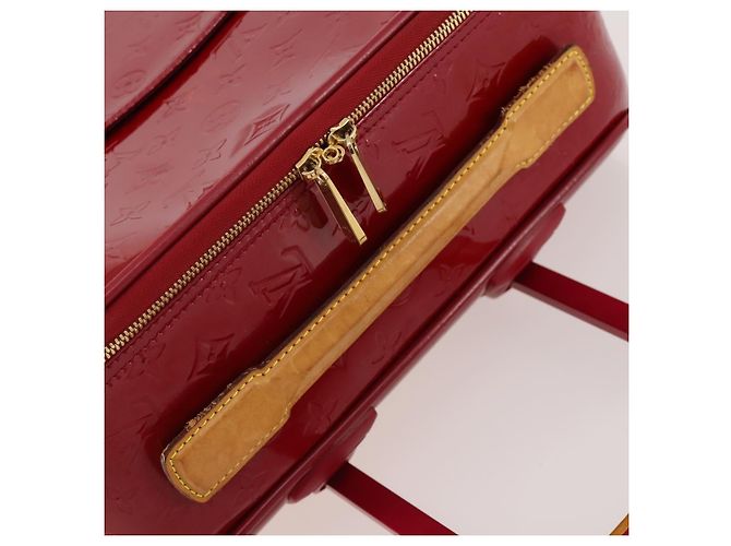 LOUIS VUITTON Valigia Pegas 45 Monogram Vernis Pomme D'amour M91278 Auth kk662 Rosso - vista 8