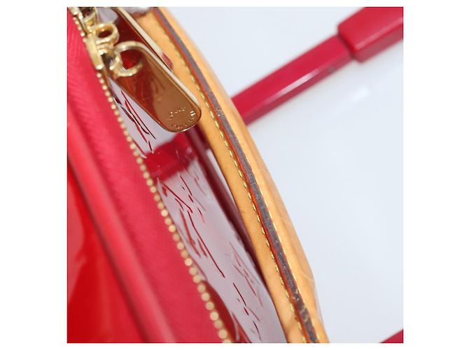 LOUIS VUITTON Valigia Pegas 45 Monogram Vernis Pomme D'amour M91278 Auth kk662 Rosso - vista 9
