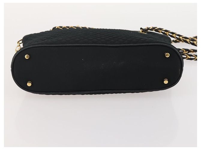 Autre Marque Borsa a Spalla TIFFANY&Co. BALLY in Nylon e Pelle 2 Set Nero Oro Autentico 173297 - vista 18