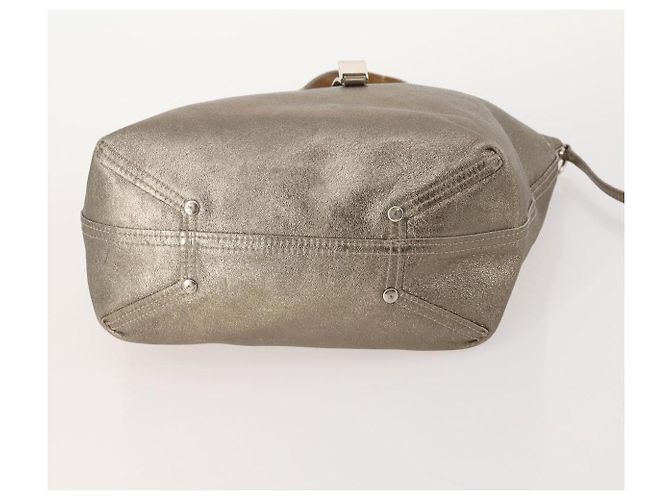 Autre Marque Borsa a Spalla TIFFANY&Co. BALLY in Nylon e Pelle 2 Set Nero Oro Autentico 173297 - vista 8