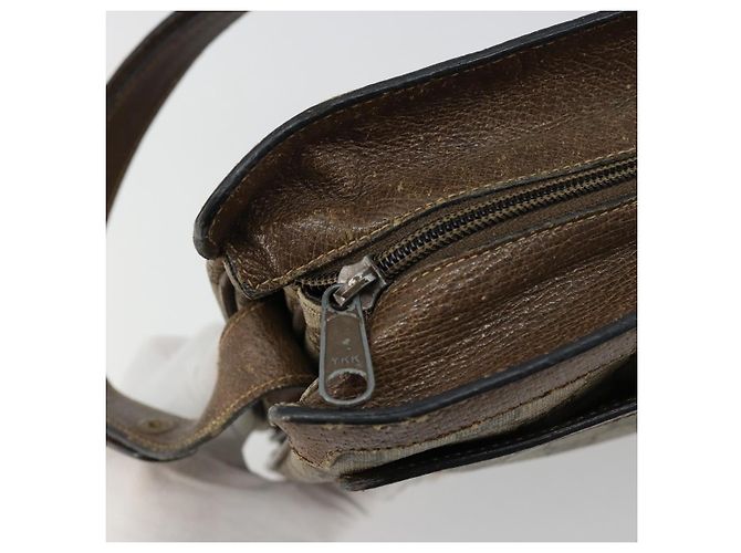 Borsa Sherry Line GG Supreme Web di GUCCI in PVC beige e oro 14 02 034 Auth 178112 D'oro - vista 15