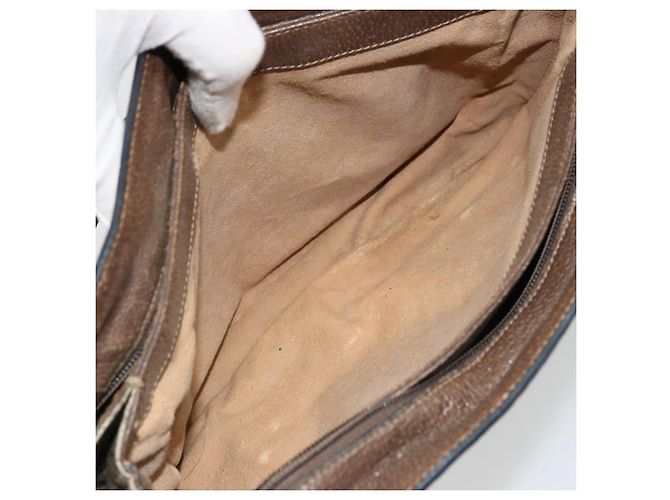 Borsa Sherry Line GG Supreme Web di GUCCI in PVC beige e oro 14 02 034 Auth 178112 D'oro - vista 22