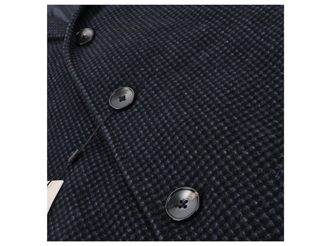 Autre Marque Wollmantel CC Collection Corneliani mit abnehmbarer Kapuzenfutter, Größe 50 Grau - Ansicht 4