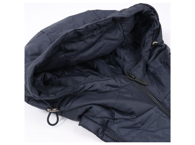 Autre Marque Wollmantel CC Collection Corneliani mit abnehmbarer Kapuzenfutter, Größe 50 Grau - Ansicht 7