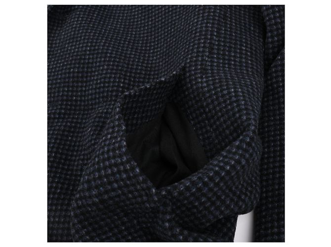 Autre Marque Wollmantel CC Collection Corneliani mit abnehmbarer Kapuzenfutter, Größe 50 Grau - Ansicht 8