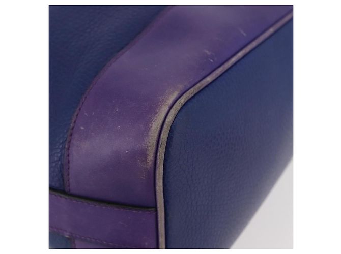 Céline Borsa a Spalla CELINE in Pelle Blu Argento Autentica 177062 - vista 10