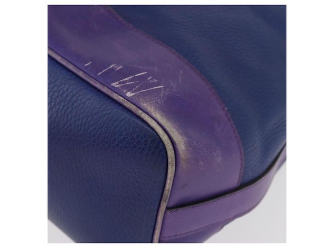 Céline Borsa a Spalla CELINE in Pelle Blu Argento Autentica 177062 - vista 11