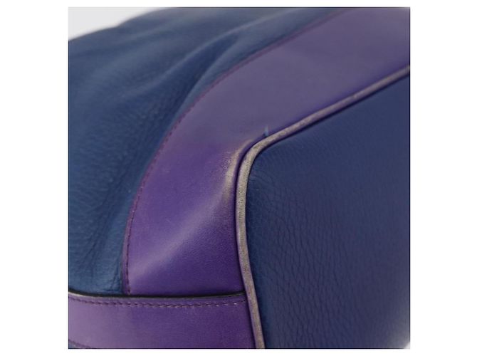 Céline Borsa a Spalla CELINE in Pelle Blu Argento Autentica 177062 - vista 12