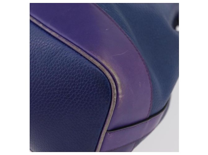 Céline Borsa a Spalla CELINE in Pelle Blu Argento Autentica 177062 - vista 13