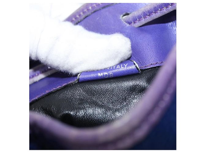 Céline Borsa a Spalla CELINE in Pelle Blu Argento Autentica 177062 - vista 19