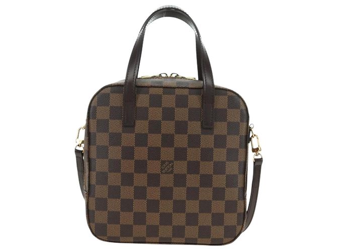 LOUIS VUITTON Borsa a Mano Spontini Damier Ebene SPO 2way M47500 LV Auth am11377SAV - vista 13