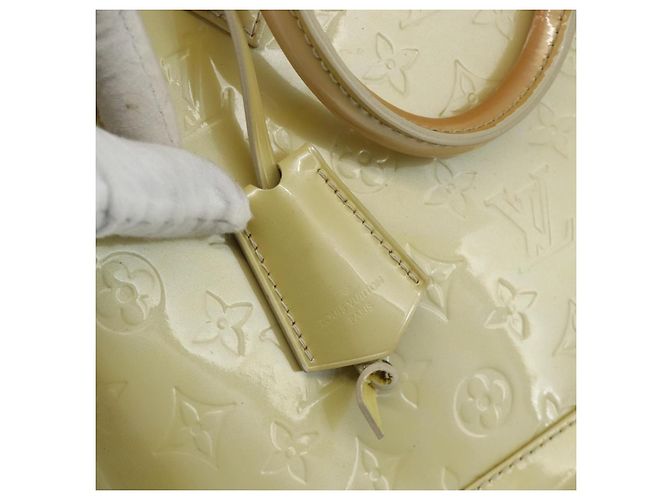 LOUIS VUITTON Borsa a Mano Monogram Vernis Alma PM 2way Beige M90170 LV Auth 177260 - vista 10