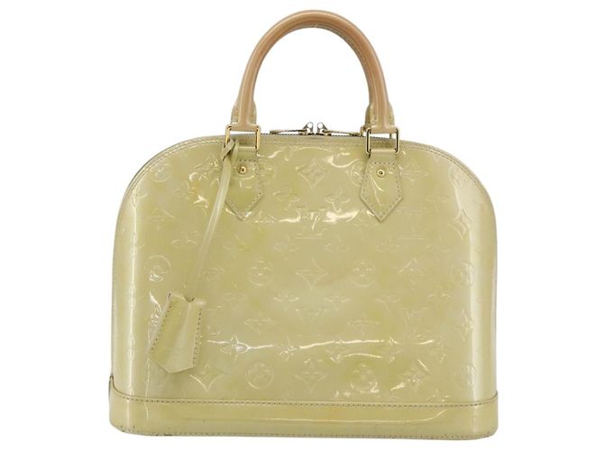 LOUIS VUITTON Borsa a Mano Monogram Vernis Alma PM 2way Beige M90170 LV Auth 177260 - vista 13