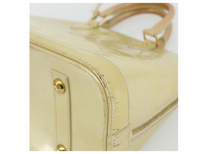 LOUIS VUITTON Borsa a Mano Monogram Vernis Alma PM 2way Beige M90170 LV Auth 177260 - vista 14