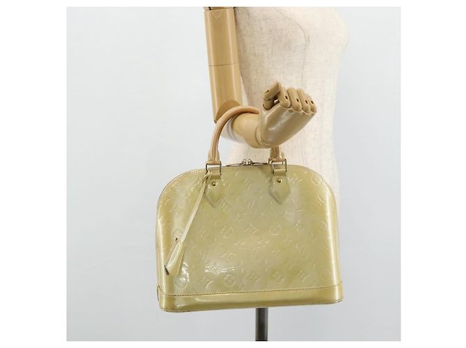 LOUIS VUITTON Borsa a Mano Monogram Vernis Alma PM 2way Beige M90170 LV Auth 177260 - vista 22
