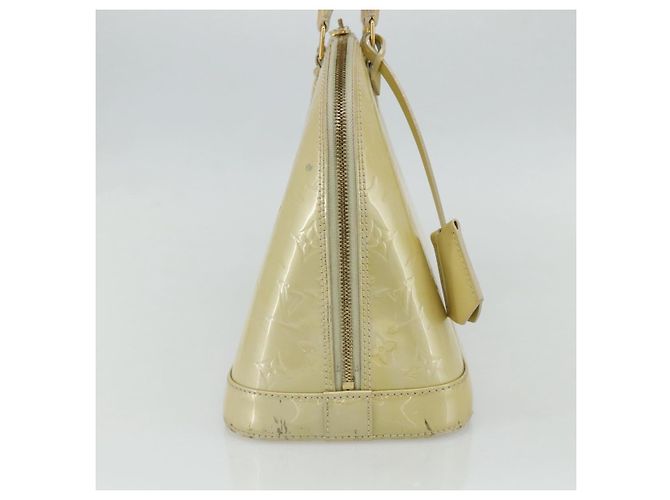 LOUIS VUITTON Borsa a Mano Monogram Vernis Alma PM 2way Beige M90170 LV Auth 177260 - vista 3