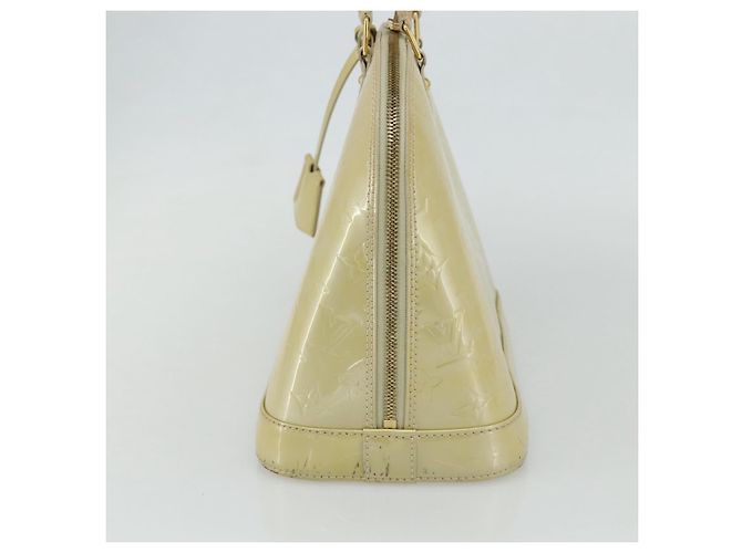 LOUIS VUITTON Borsa a Mano Monogram Vernis Alma PM 2way Beige M90170 LV Auth 177260 - vista 4