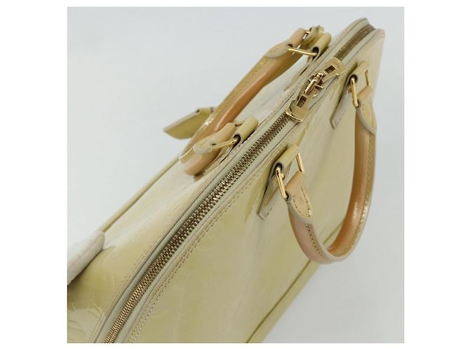 LOUIS VUITTON Borsa a Mano Monogram Vernis Alma PM 2way Beige M90170 LV Auth 177260 - vista 6