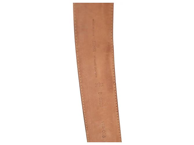 Fendi Cinto de couro camel Camelo - vista 5