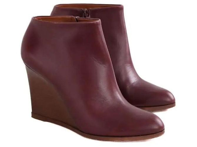 Céline Stivali bordeaux Bordò - vista 3