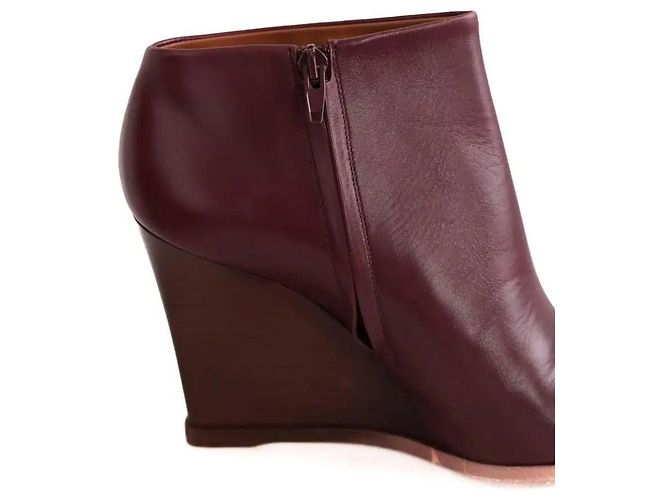 Céline Stivali bordeaux Bordò - vista 4