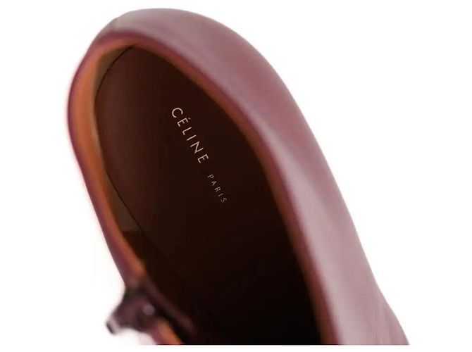 Céline Stivali bordeaux Bordò - vista 5