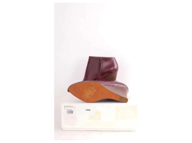 Céline Stivali bordeaux Bordò - vista 6