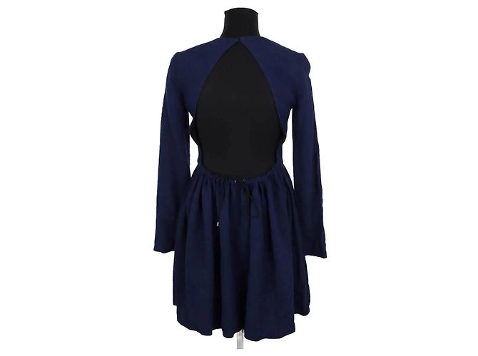 Victoria Beckham Abito blu navy - vista 3