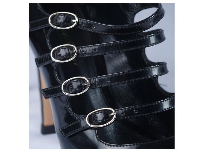 Schwarze Lackleder-Pumps von Gianvito Rossi - Ansicht 4