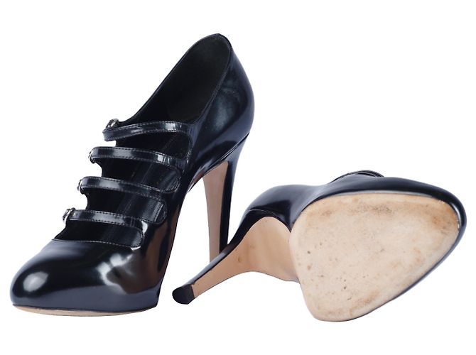 Schwarze Lackleder-Pumps von Gianvito Rossi - Ansicht 7