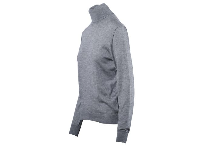 Suéter de lã cinza com gola alta Jil Sander - vista 2