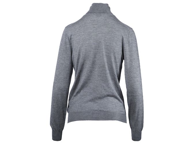 Suéter de lã cinza com gola alta Jil Sander - vista 3