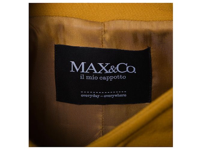 Cappotto in misto lana senape Max & Co - vista 11