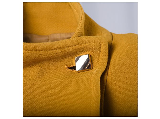Cappotto in misto lana senape Max & Co - vista 7