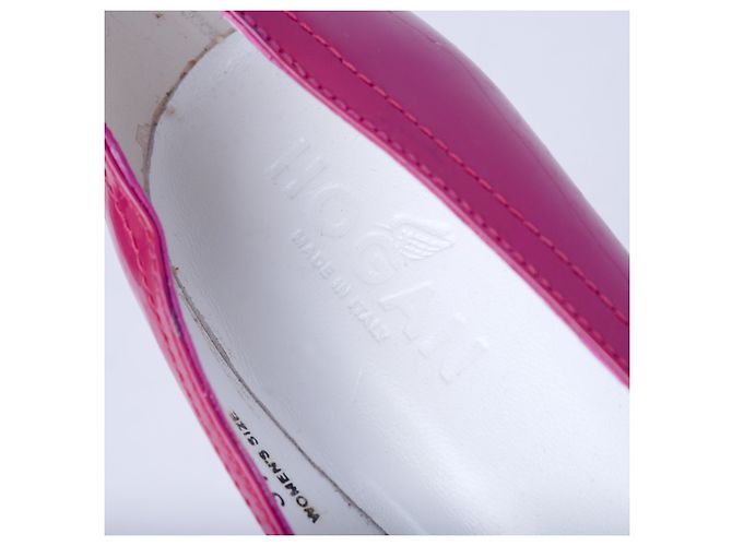 Autre Marque Hogan Lackleder Wedge-Pumps Fuschia - Ansicht 5