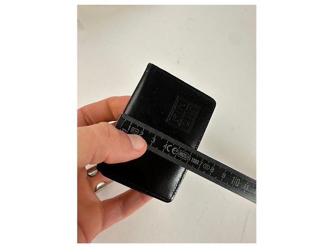 Vintage Givenchy 4G Logo Leather Key Holder Black - view 10