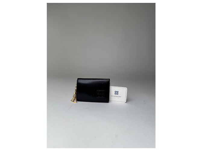 Vintage Givenchy 4G Logo Leather Key Holder Black - view 11