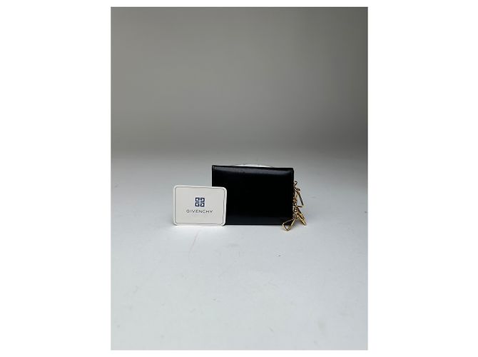Vintage Givenchy 4G Logo Leather Key Holder Black - view 12