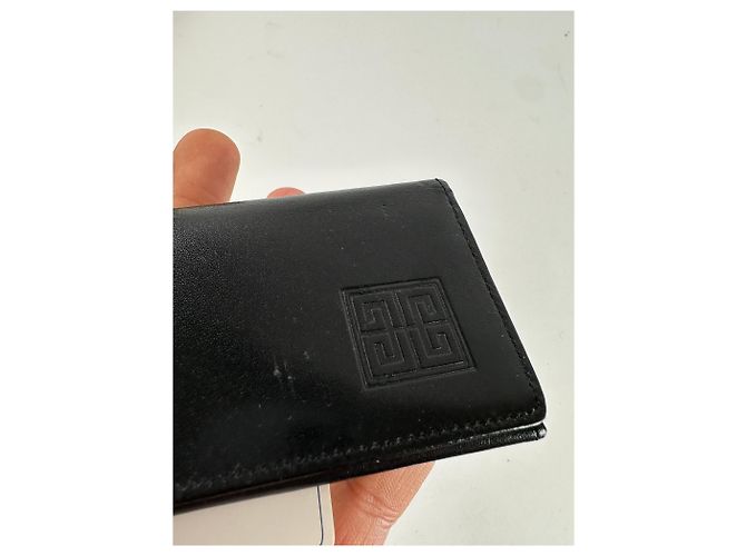 Vintage Givenchy 4G Logo Leather Key Holder Black - view 8