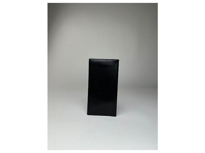 Vintage Givenchy 4G Logo Leather Long Wallet Black - view 10