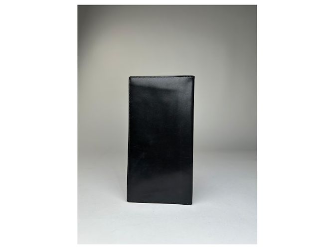 Vintage Givenchy 4G Logo Leather Long Wallet Black - view 3